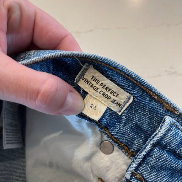 Madewell The Perfect Vintage Crop‎ Jean Rosabelle Wash: Comfort Stretch Edition - Picture 8 of 14